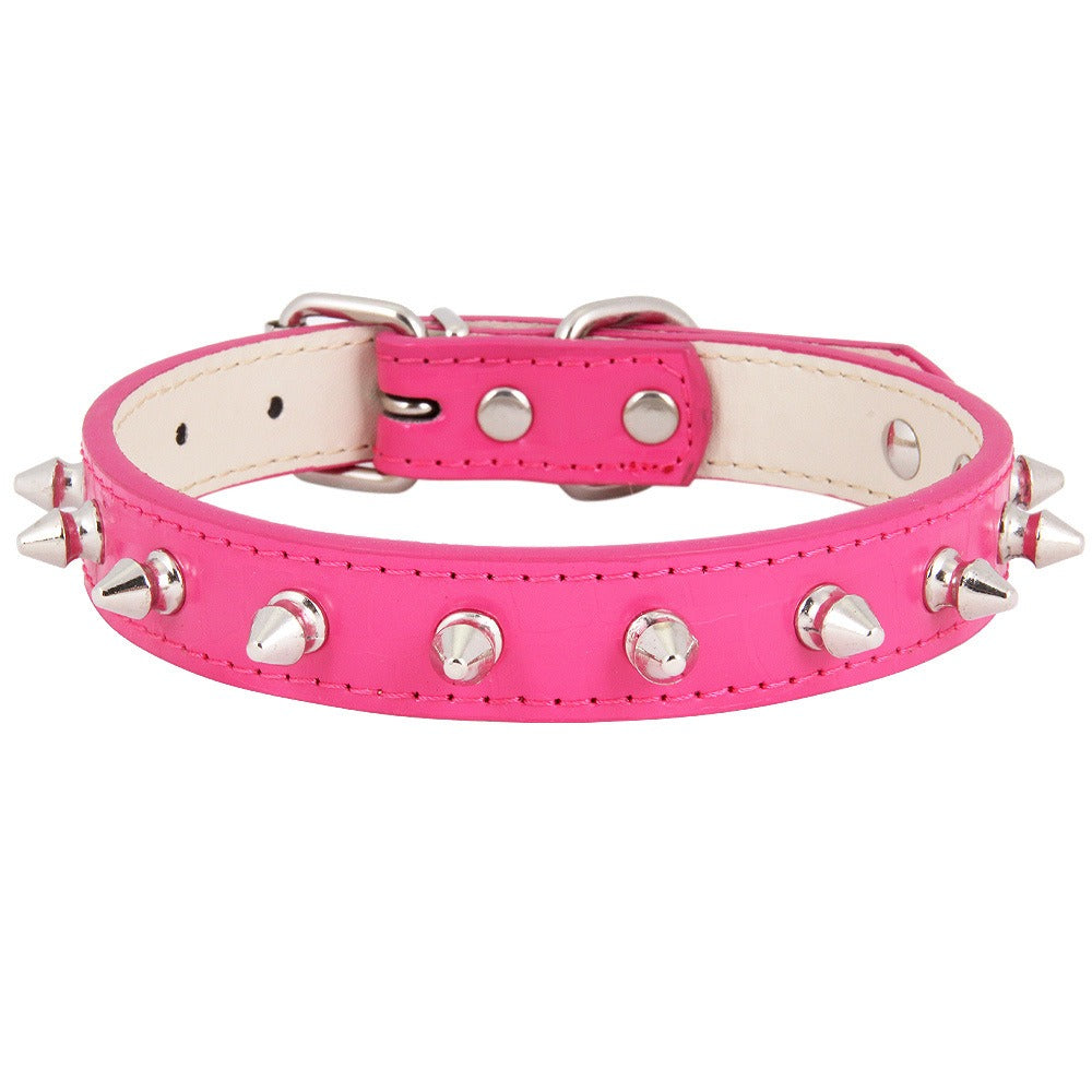Leather Studded Pet Collar