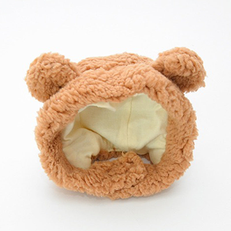 Pet Plush Bear Headwear