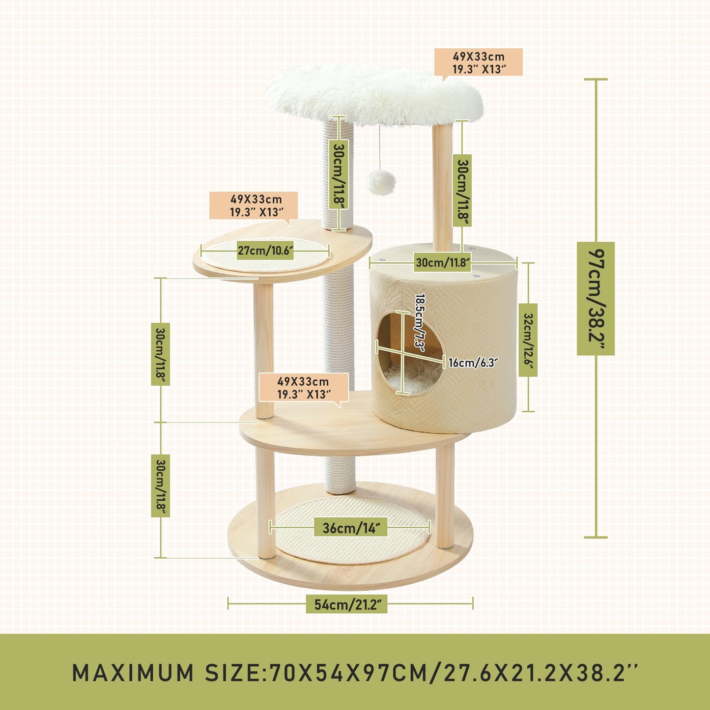 Modern Multi-Level Cat Tree