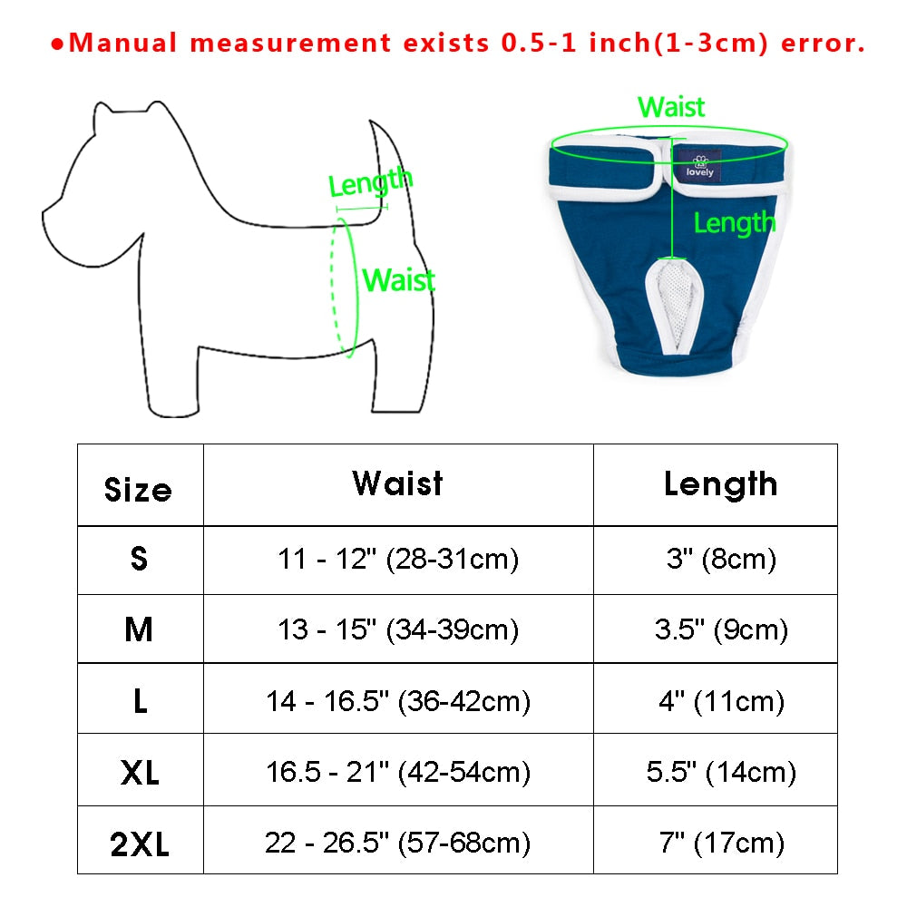 Washable/Reusable Dog Diaper