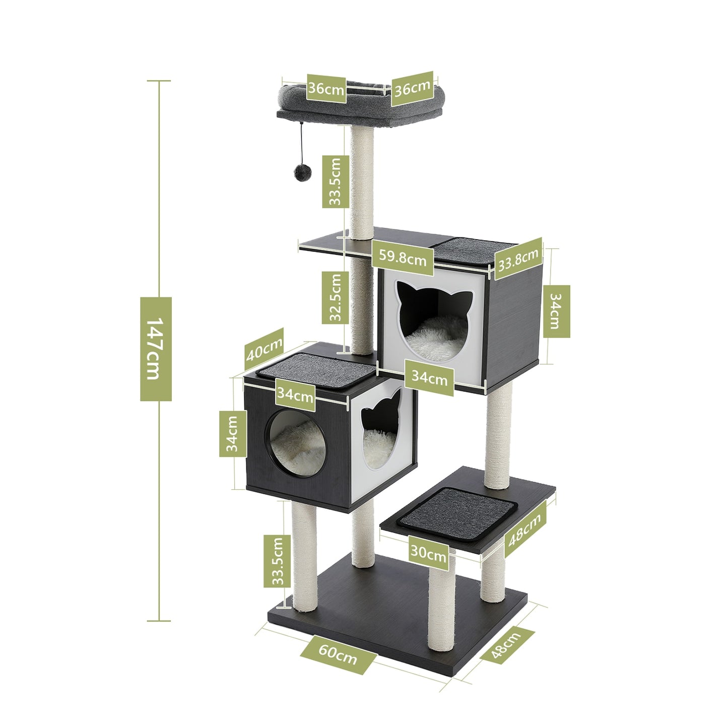 Modern Multi-Level Cat Tree