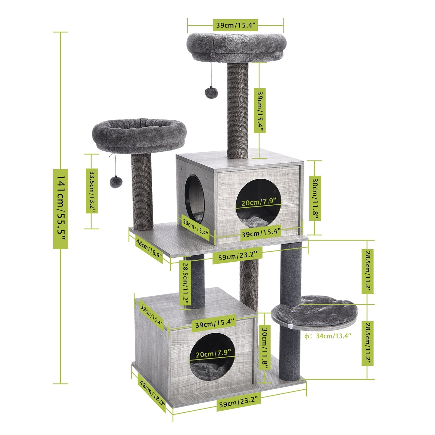 Modern Multi-Level Cat Tree
