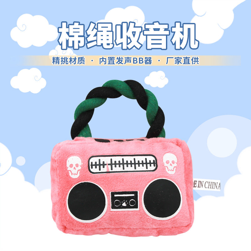 Rope Radio Pet Toy Plush