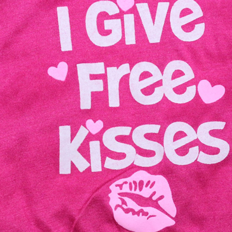 Kiss Printed Cotton Small Dog Jersey