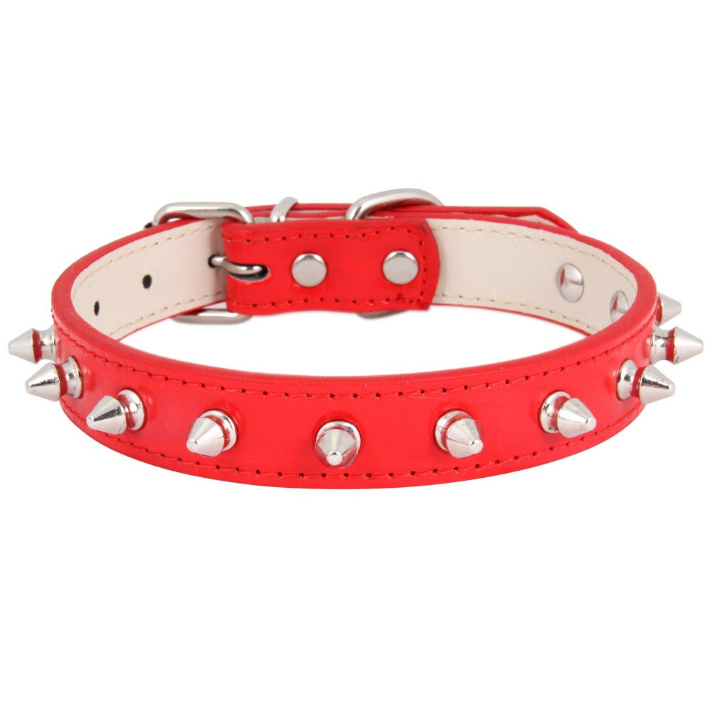 Leather Studded Pet Collar