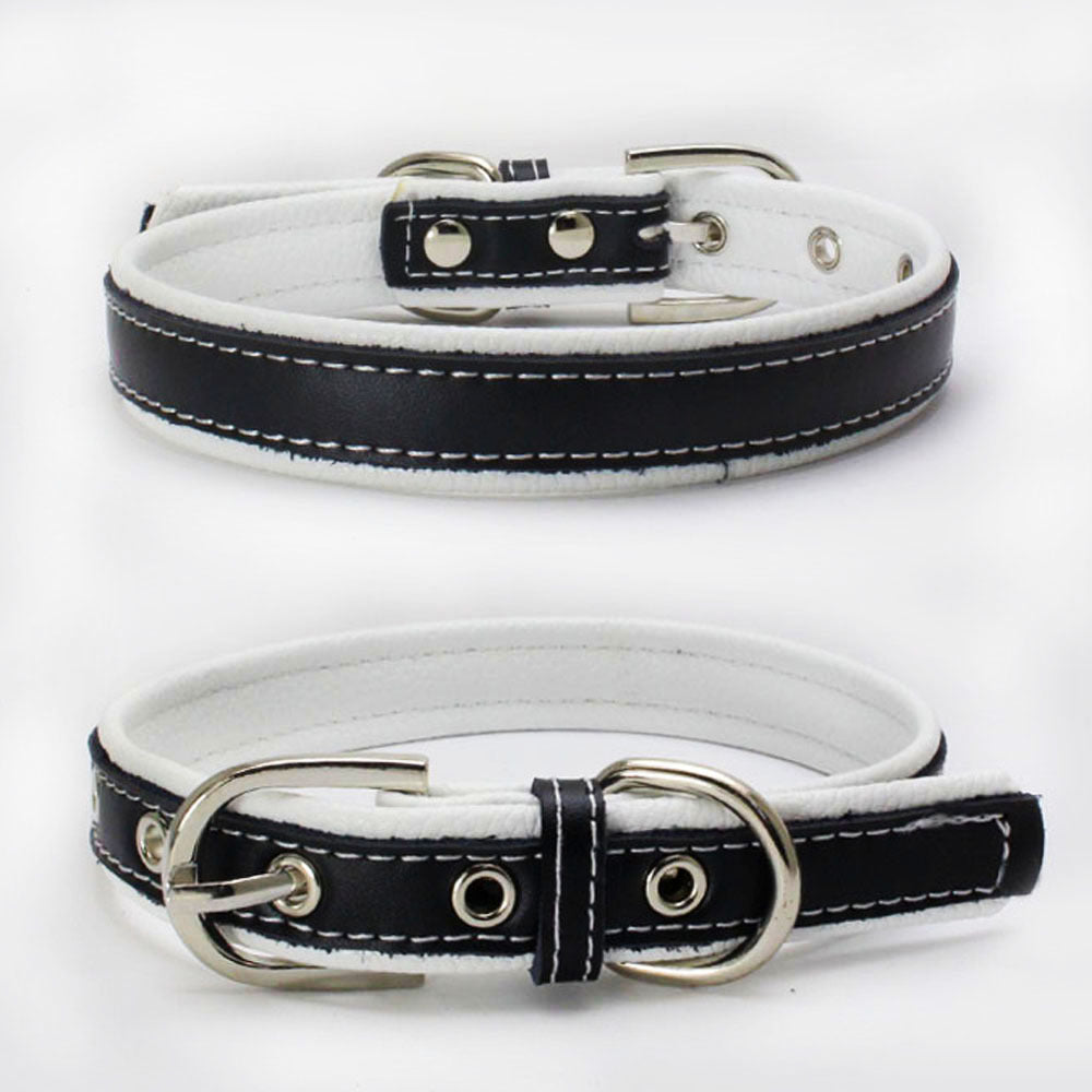 Color Leather Pet Collar