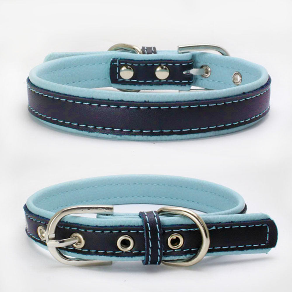 Color Leather Pet Collar