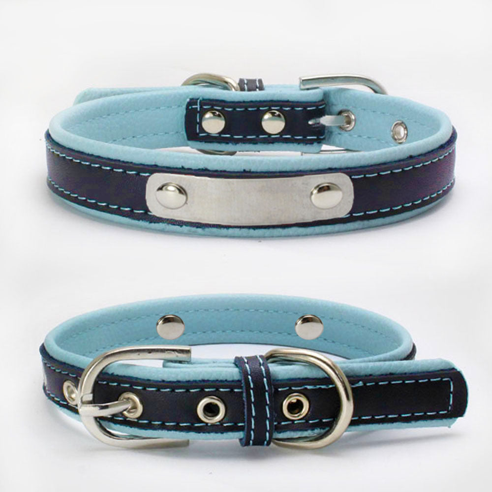 Color Leather Pet Collar