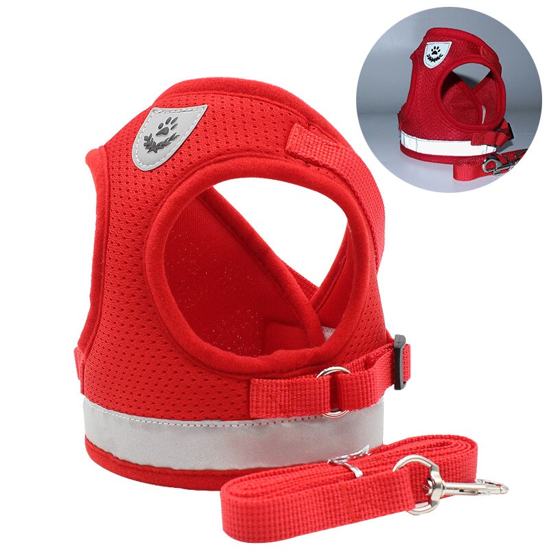 Adjustable/Reflective Dog Harness with Leash