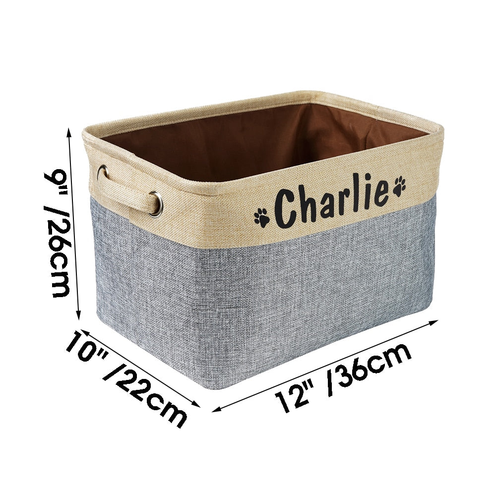 Personalized Pet Storage Basket