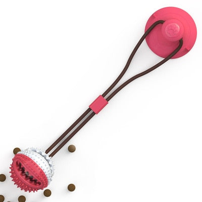 Silicone Suction Cup Tug Interactive Dog Ball