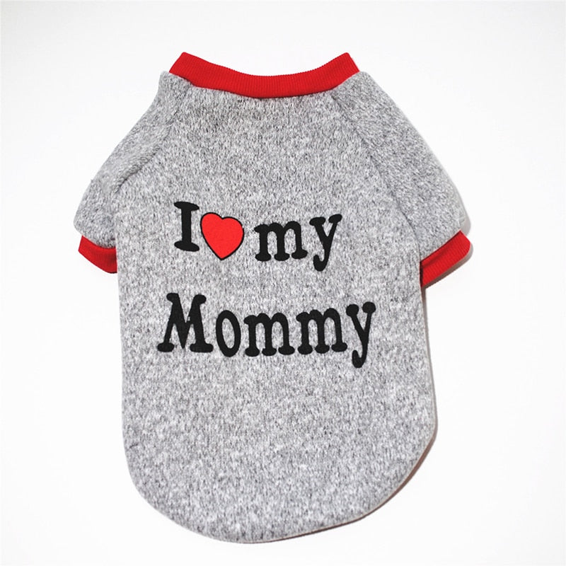 I LOVE MY MOMMY - I LOVE MY DADDY Pet Shirt