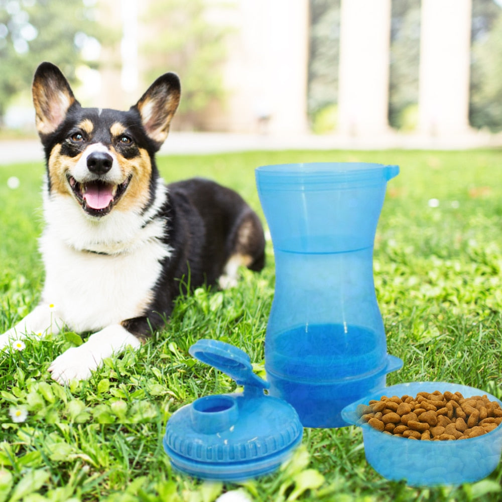 2 in 1 Portable Food/Water Bowl