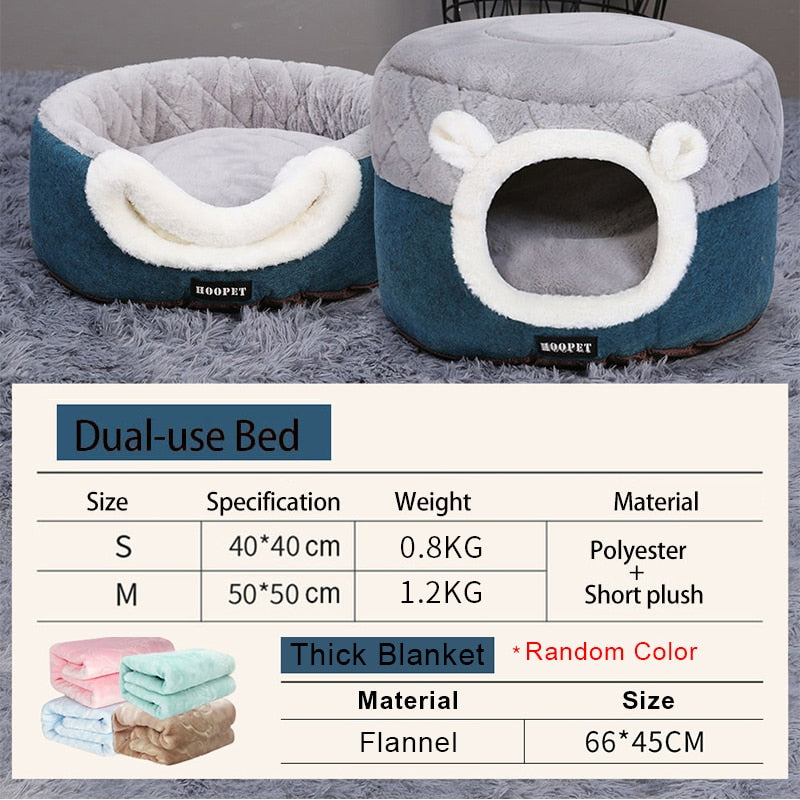 HOOPET Plush Cat Bed/House
