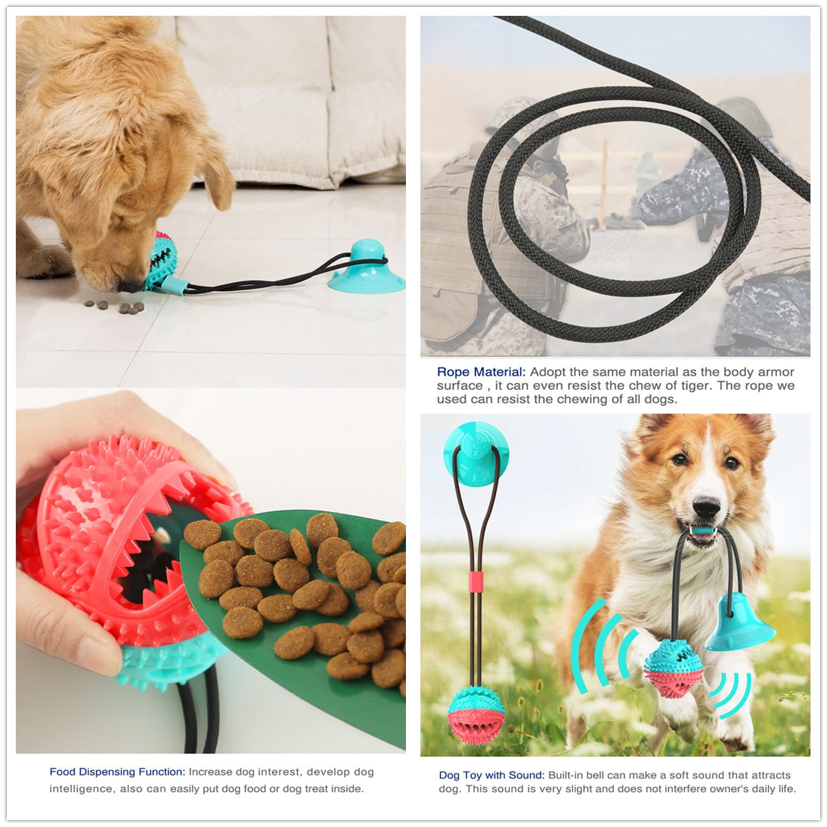 Indestructible Silicone Dog Toy
