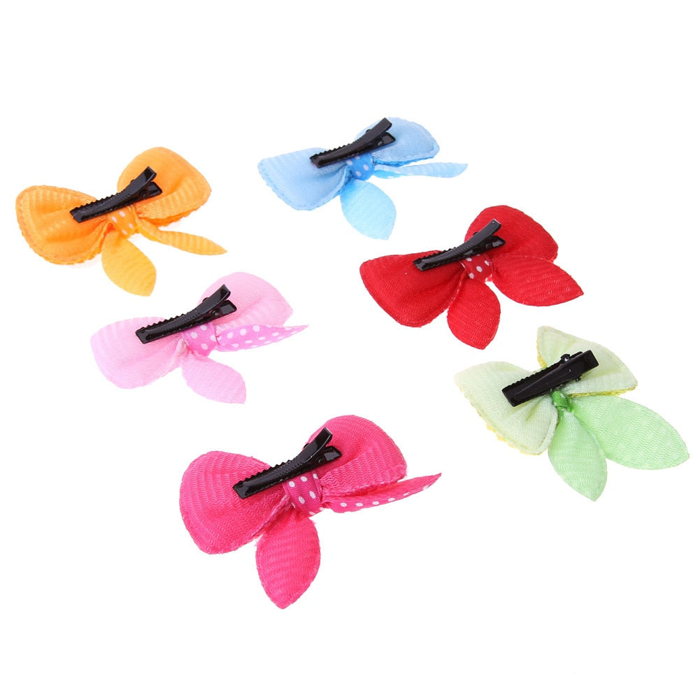 10-30pcs Pet Hair Clip Bow