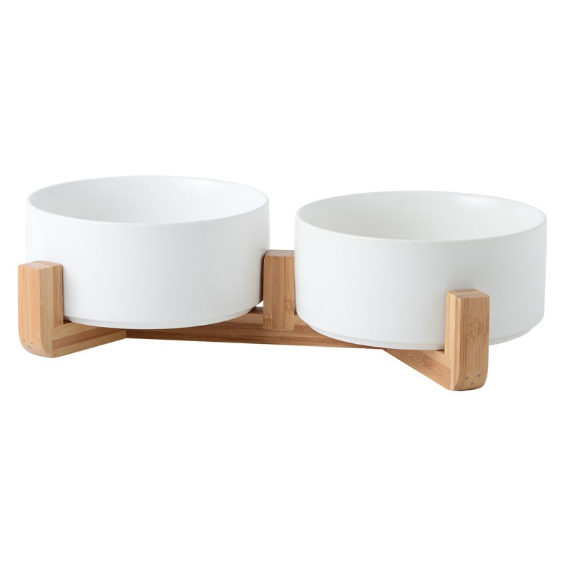 Ceramic Pet Bowl Single/Double w/wo Stand