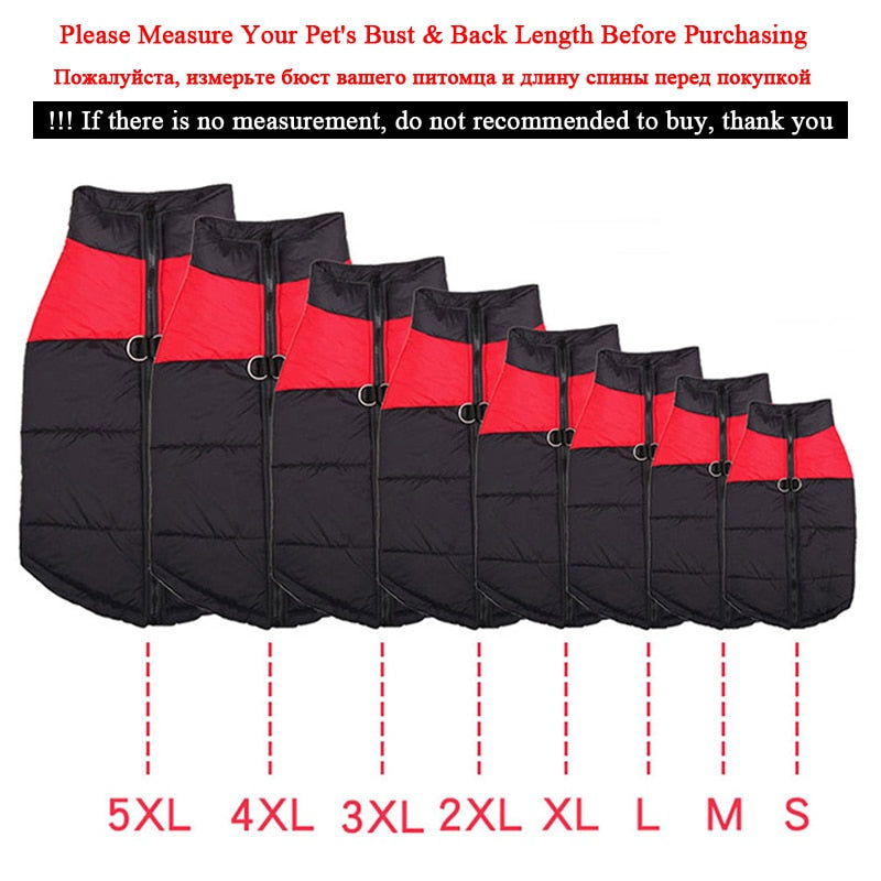 Warm Waterproof Pet Padded Vest