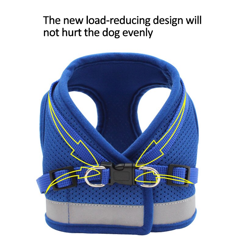 Adjustable/Reflective Dog Harness with Leash