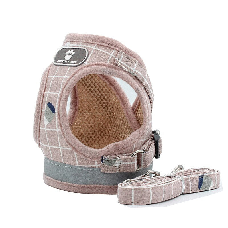 Adjustable/Reflective Dog Harness with Leash