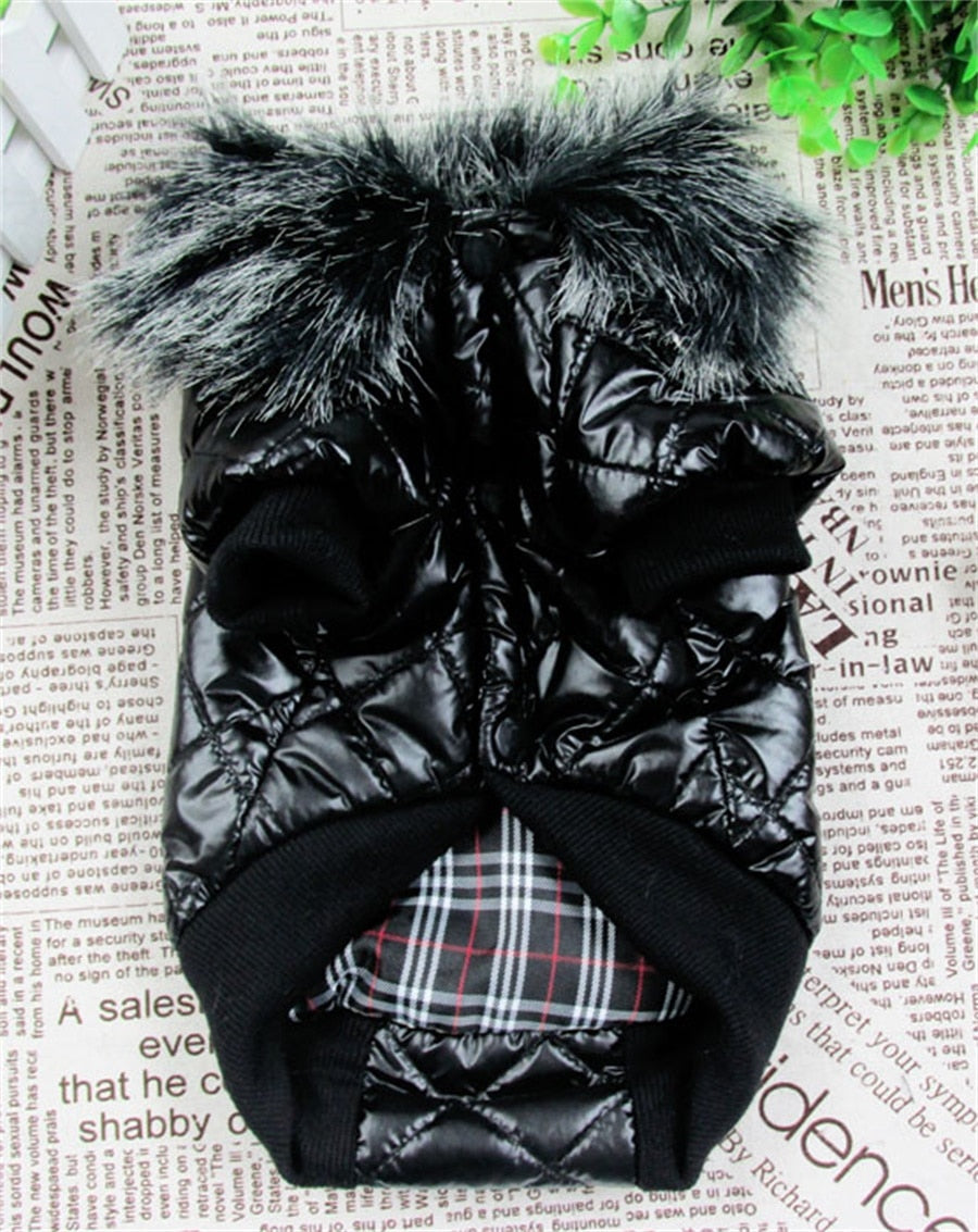NEW ARRIVAL Noble Winter Pet Vest With Fur Collar