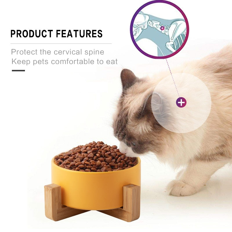 Ceramic Pet Bowl Single/Double w/wo Stand