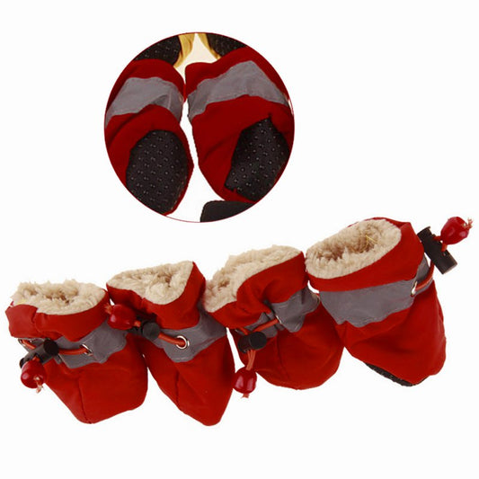 4pcs Antiskid Dog Shoes