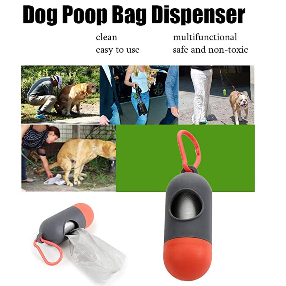 Dog Poop Bag Dispenser + Bags