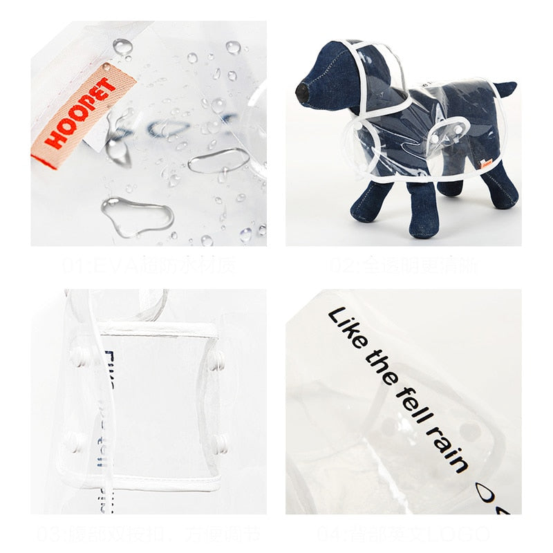 HOOPET Pet Raincoat With Hood