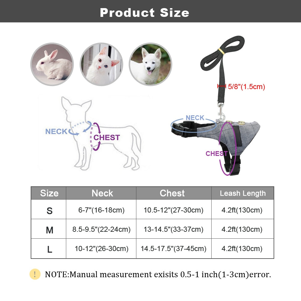 Small Animal Harness and Leash