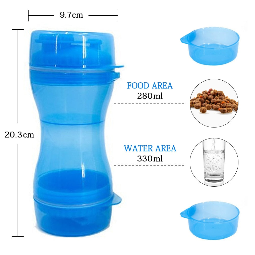 2 in 1 Portable Food/Water Bowl