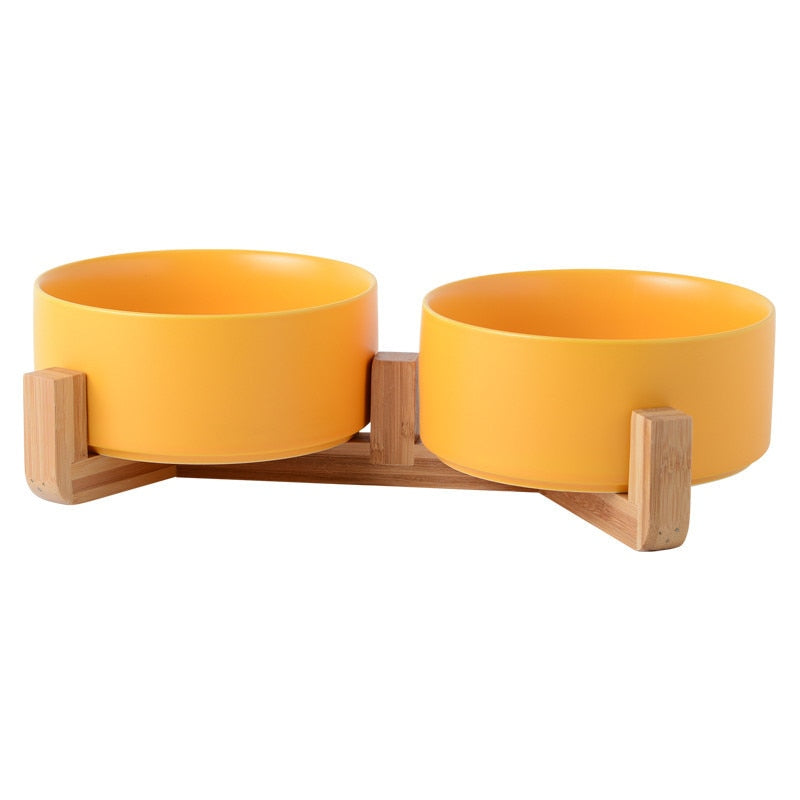 Ceramic Pet Bowl Single/Double w/wo Stand