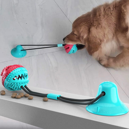 Silicone Suction Cup Tug Interactive Dog Ball