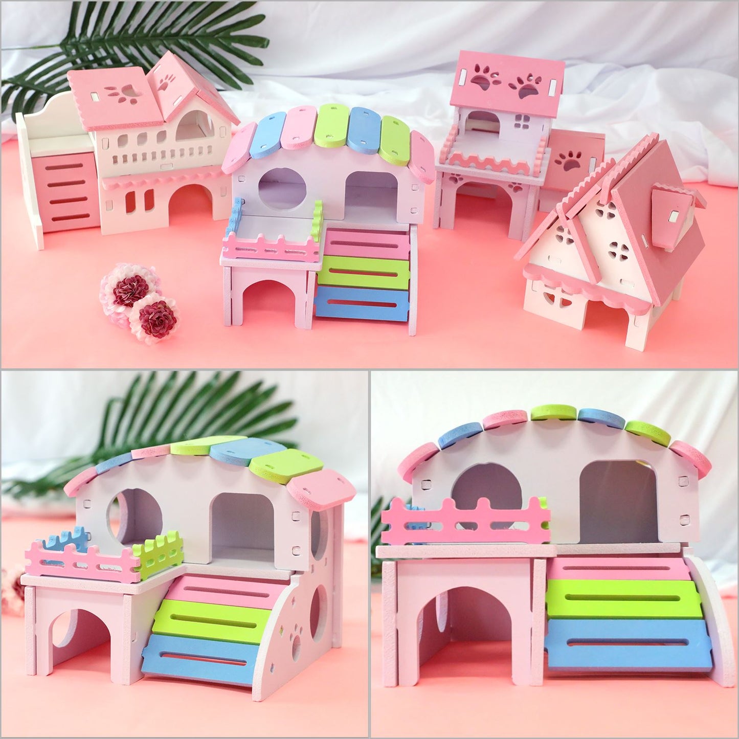 Luxery Wooden Small Animal Home