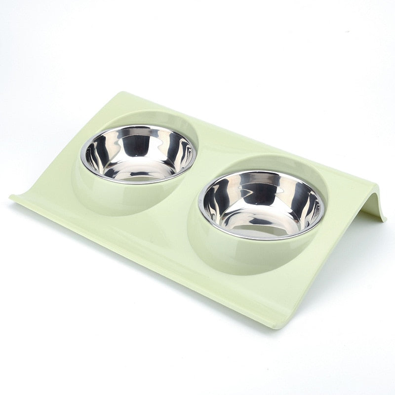 Stainless Steel Double Pet Food Bowl