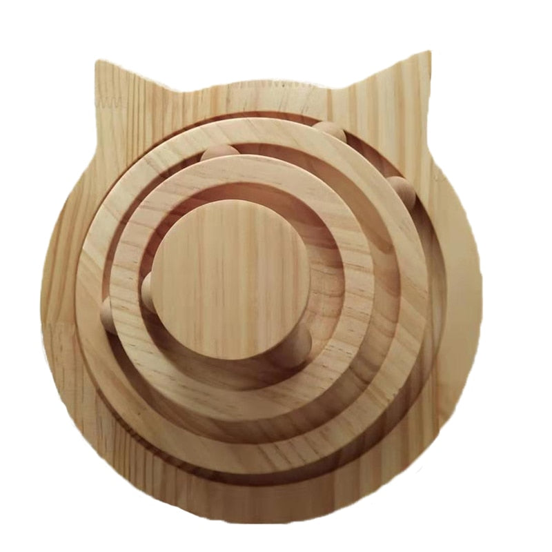 Wooden Interactive Cat Toy