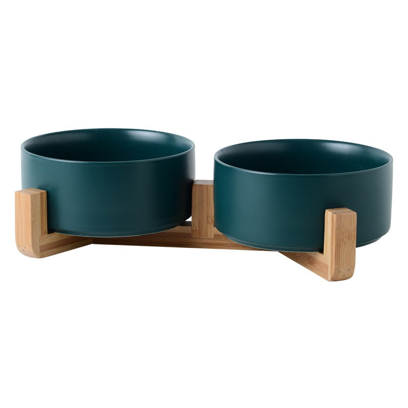 Ceramic Pet Bowl Single/Double w/wo Stand