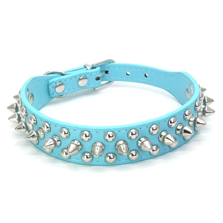 Adjustable Spiked Leather Pet Collar