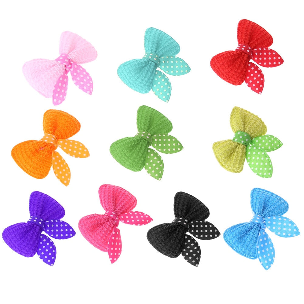 10-30pcs Pet Hair Clip Bow