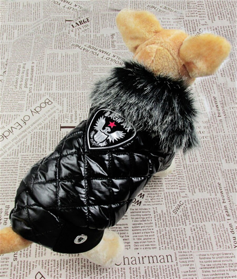 NEW ARRIVAL Noble Winter Pet Vest With Fur Collar