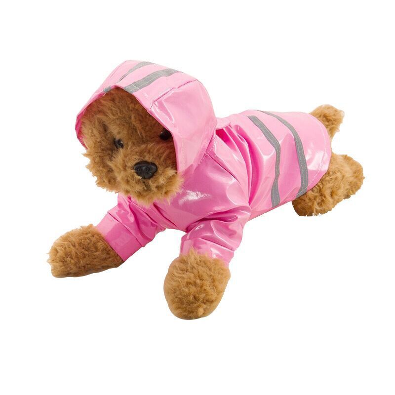 Reflective Solid/Print Dog Rain Coat