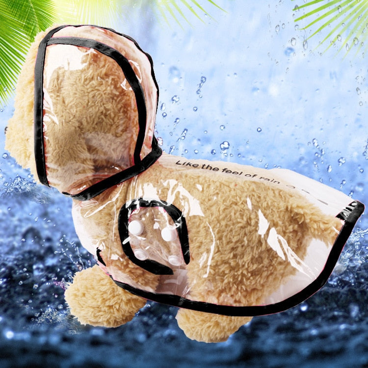 Reflective Solid/Print Dog Rain Coat
