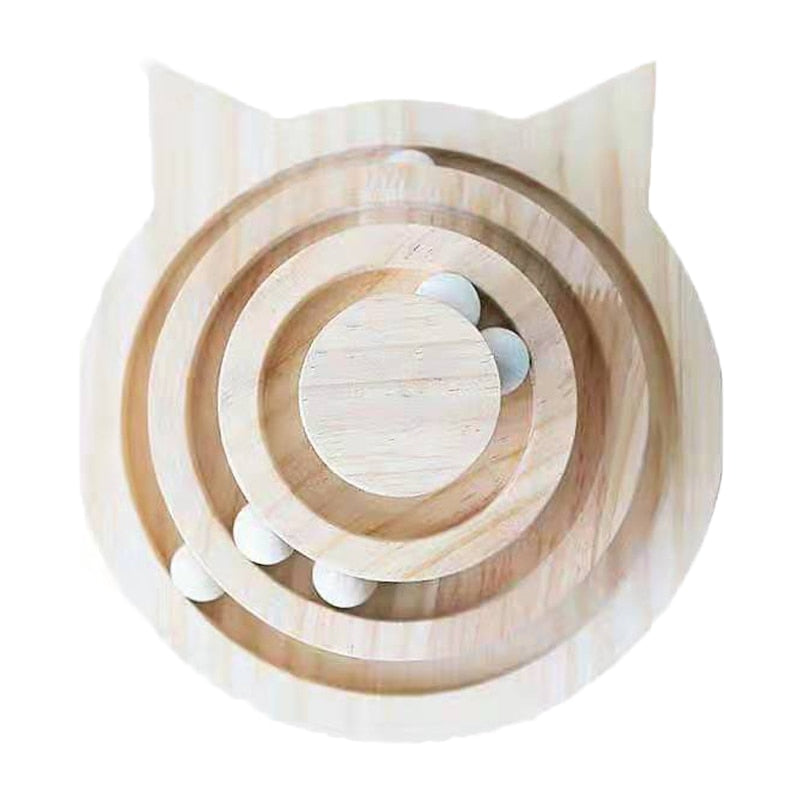 Wooden Interactive Cat Toy