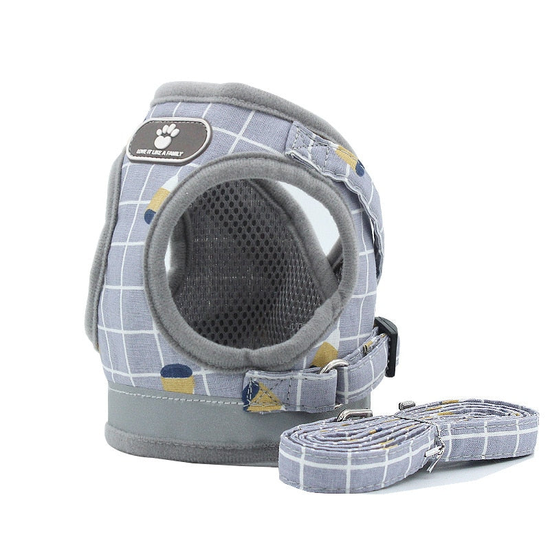 Adjustable/Reflective Dog Harness with Leash
