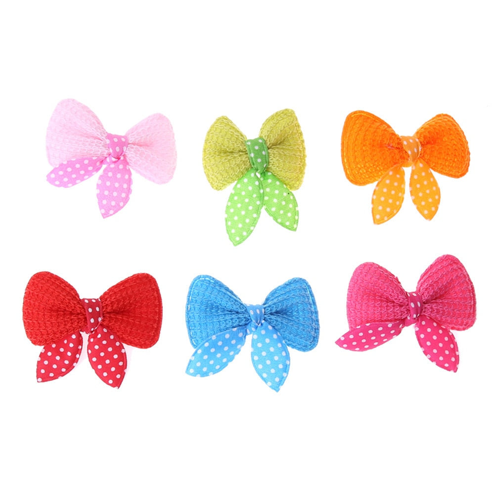 10-30pcs Pet Hair Clip Bow