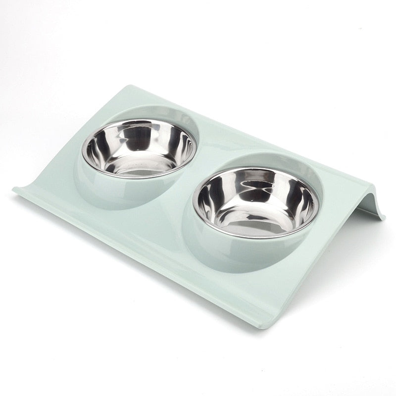 Stainless Steel Double Pet Food Bowl