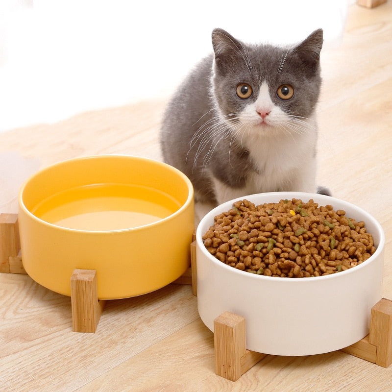 Ceramic Pet Bowl Single/Double w/wo Stand