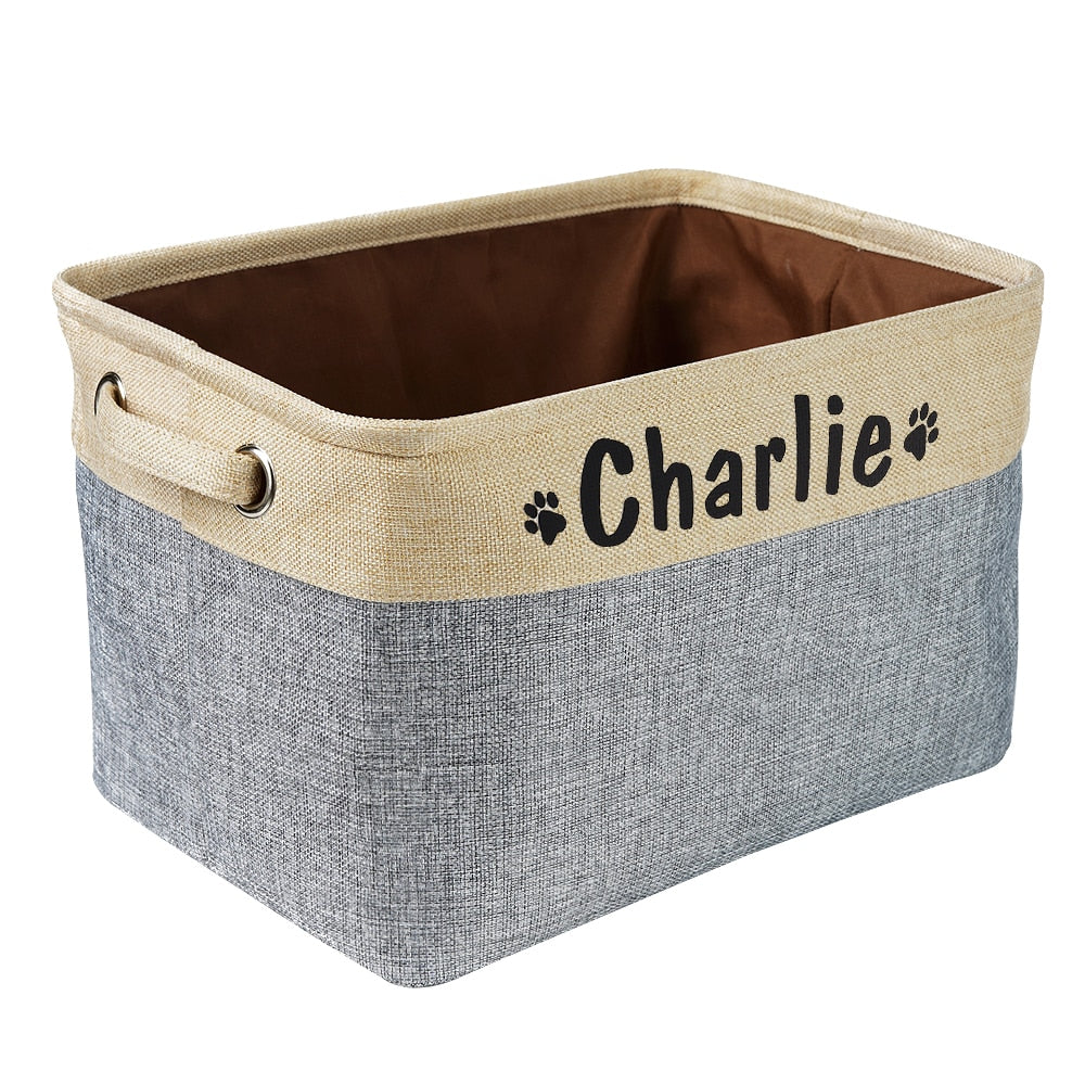 Personalized Pet Storage Basket