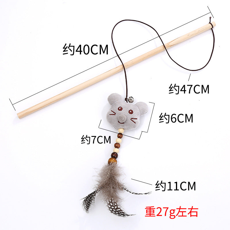 Wooden Pole Cat Toy