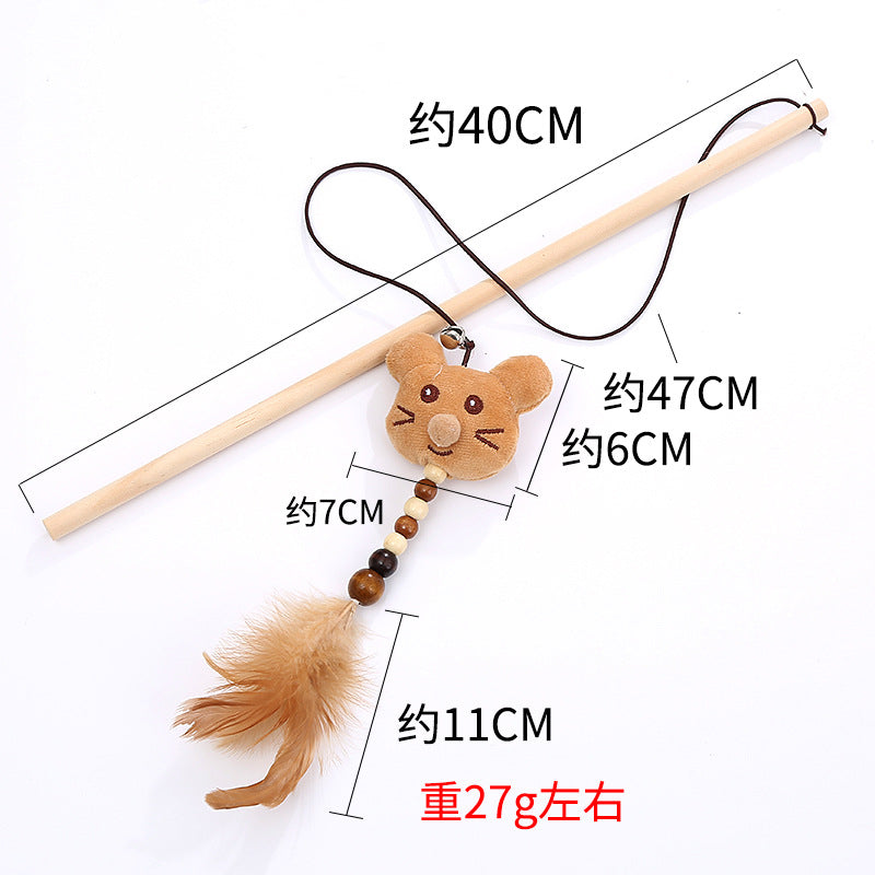 Wooden Pole Cat Toy